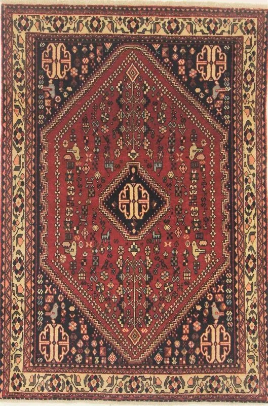 Abadeh Tappeto persiano 150 x 100 Rosso (Iran) Annodato A Mano