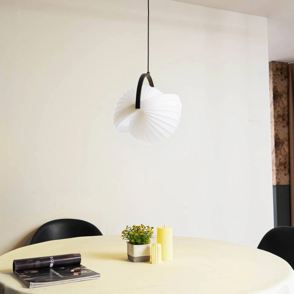 Lampada a sospensione Helva Lucande, dimmerabile, Bianco / Opale, Soggiorno / Sala da pranzo, Plastica, Scandinavo, Lampada a sospensione