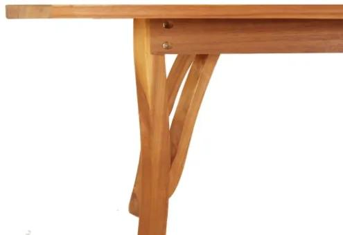 Tavolo da Giardino 200x90x75 cm Legno Massello di Acacia