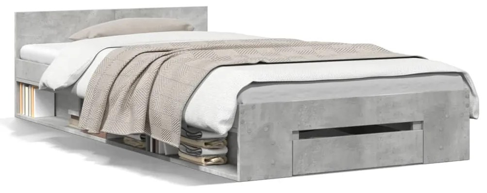 Giroletto Cassetto Grigio Cemento 75x190 Cm Legno Multistrato /