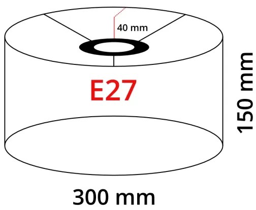 Lampada da terra LED TUNJA 1xE27/20W/230V Ø 30 cm nero/bianco