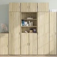 Credenza Rovere Sonoma 70x42,5x185 cm in Legno Multistrato 3281373