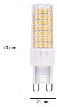 Vivida bulbs g9 - 6w,620lm,3000k,21x70mm,dim