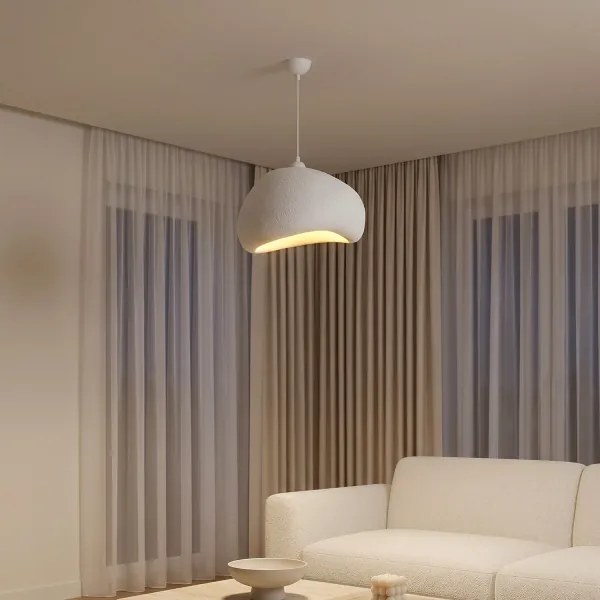 Brilagi - Lampadario a sospensione con cavo WABI SABI 1xE27/40W/230V Ø 42 cm bianco