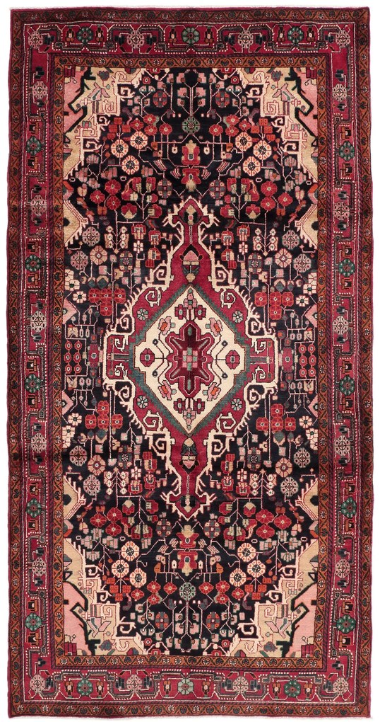 Nahawand Tappeto persiano 330 x 170 Blu (Iran) Annodato A Mano