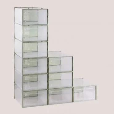 Set Di 10 Contenitori Per Scarpe Koffind Celadon - Sklum