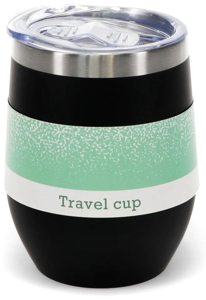 Tazza da viaggio nera da 350 ml - Rex London