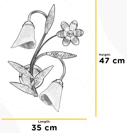 ONLI - Applique ALGA 2xE14/6W/230V bronzo