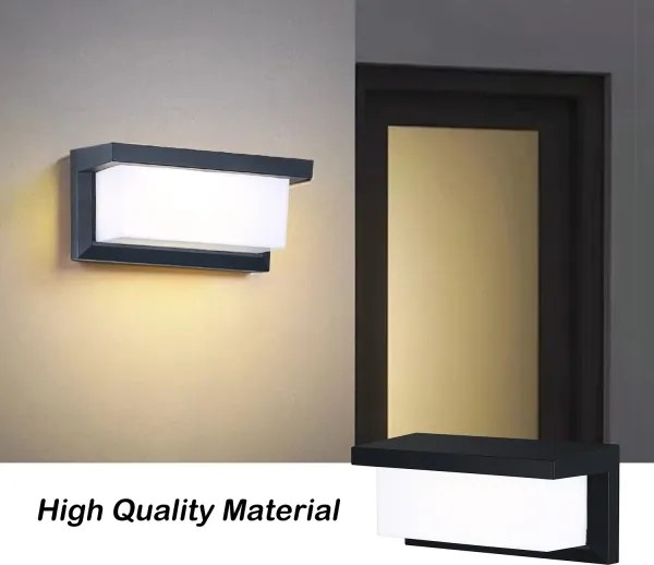 Brilagi - LED RGBW Applique da esterno BRICKY 1xE27/9W/230V nero IP54