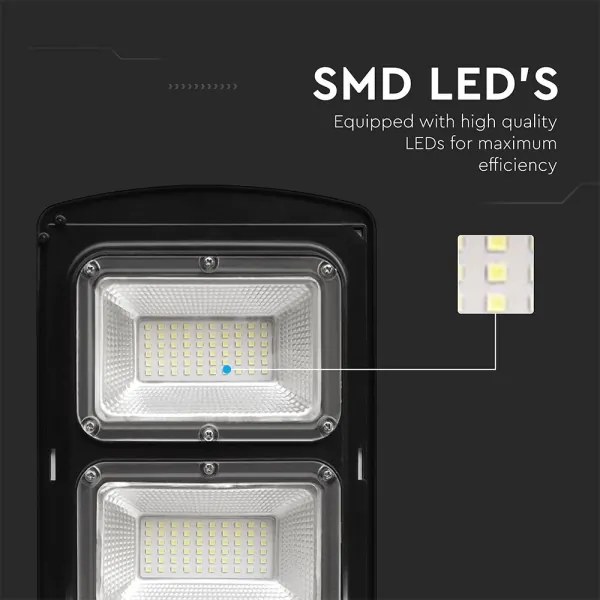 Lampada solare da esterno LED dimmerabile 8W 6000K IP65 9000mAh + DO
