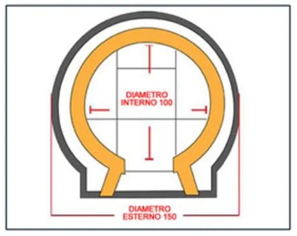 Forno a legna Artigianale Per Pizze Diametro Interno 100 cm completo di base