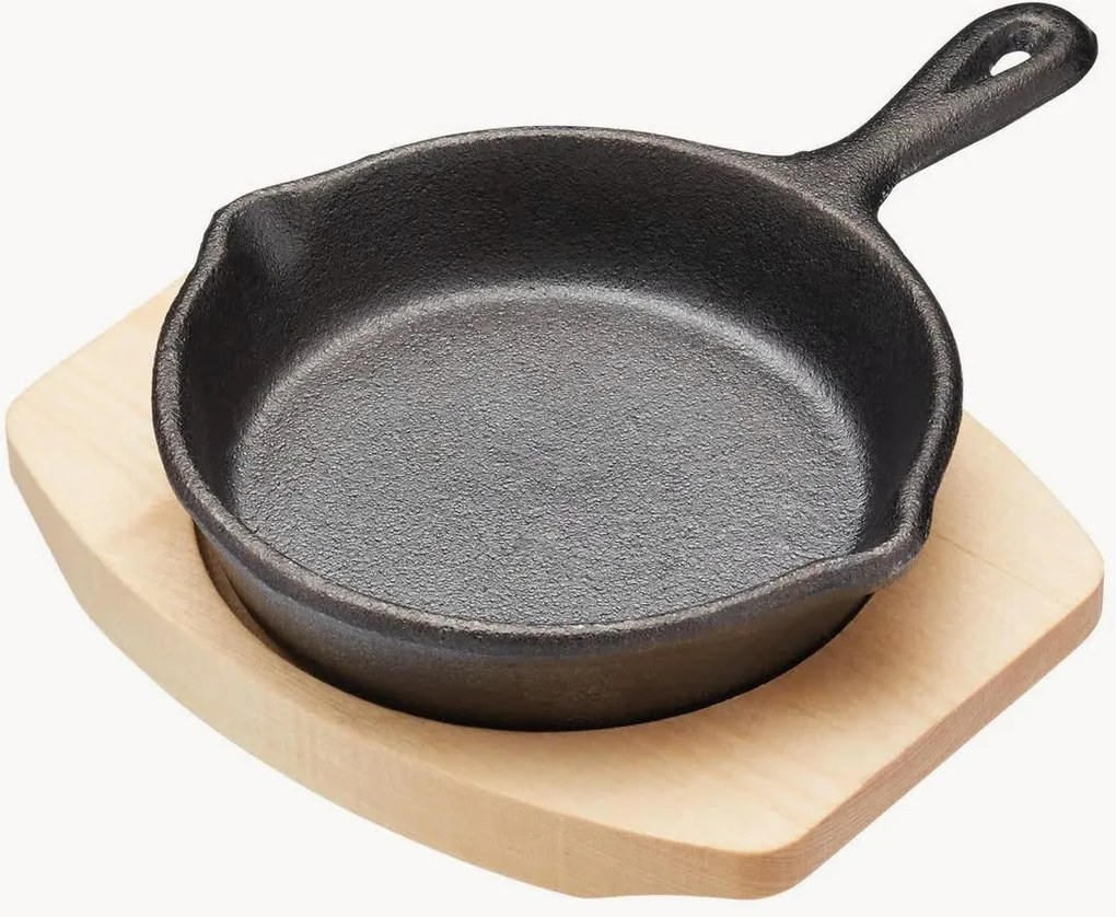 Padella mini con supporto Cast Round