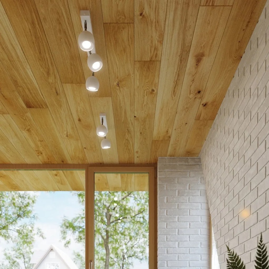 Lampada da soffitto 4xGU10 OCULARE 4L Orientabile in Acciaio