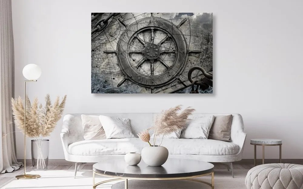 Quadro su tela – Timone da marinaio