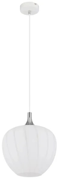 Globo 15548H1W - Lampadario a sospensione con filo MAXY 1xE27/60W/230V diametro 29 cm bianco