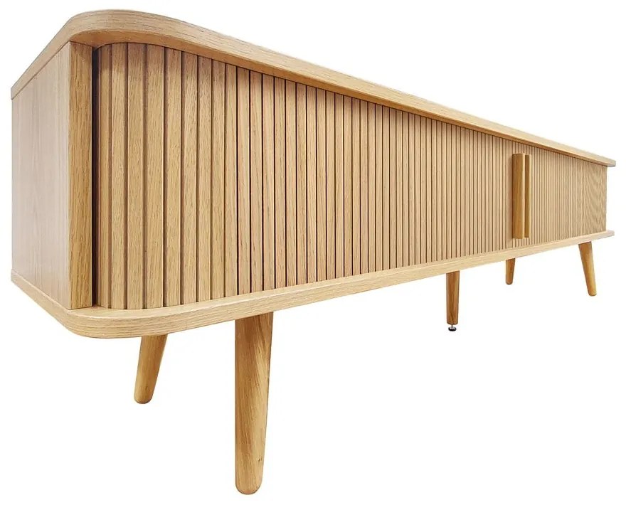 Mobile TV di colore naturale con effetto rovere 178x50x40 cm Rove – Woodman