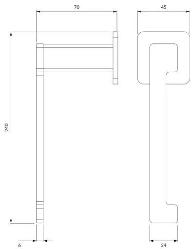 OMNIRES NL80510CR - Porta carta igienica NELSON cromo lucido