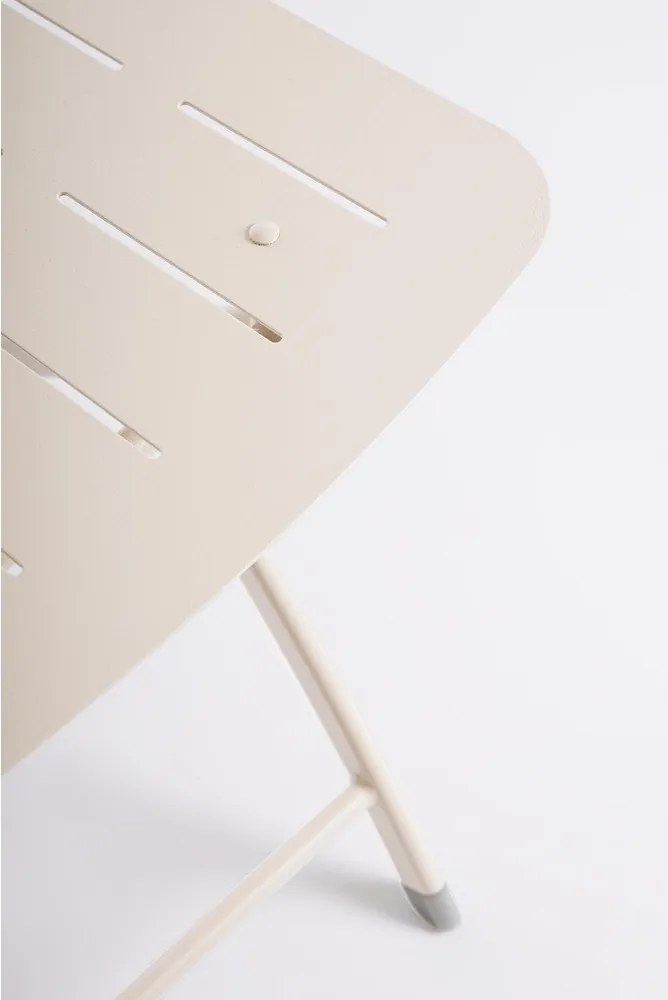 Set da pranzo da giardino beige in acciaio per 2 persone Yvonne – Bizzotto