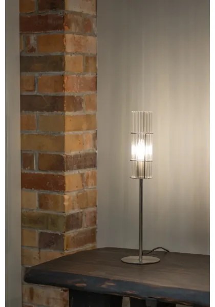 Markslöjd 108557 - Lampada da tavolo TUBO 1xE14/40W/230V 50 cm cromo lucido/clear