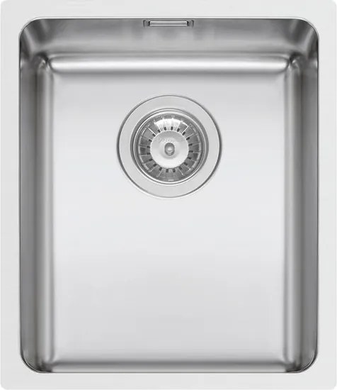 Lavello sottotop 1 vasca in inox argento PYRAMIS Lume L 40 x L 34 cm