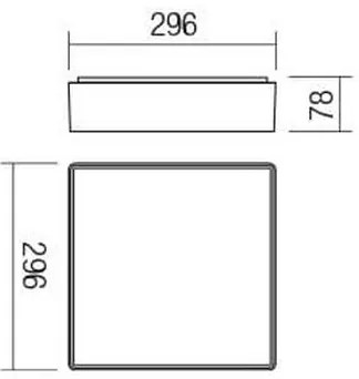 Redo 90158 - Plafoniera LED da esterno MARINA LED/16W/230V IP65 antracite