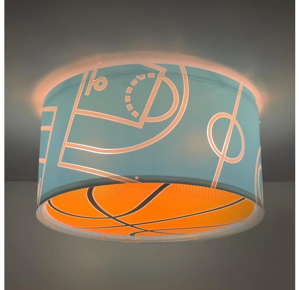 Dalber 41746 - Plafoniera per bambini BASKET 2xE27/15W/230V