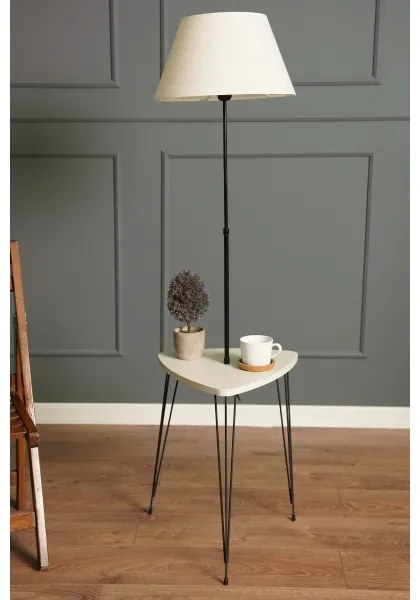 Lampada con piedistallo con tavolo 1xE27/40W/230V nero/color crema