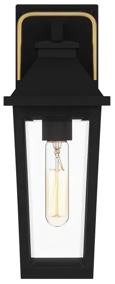 Quoizel QZ-BUCKLEY-S-MBK - Applique da esterno S BUCKLEY 1xE27/40W/230V IP44