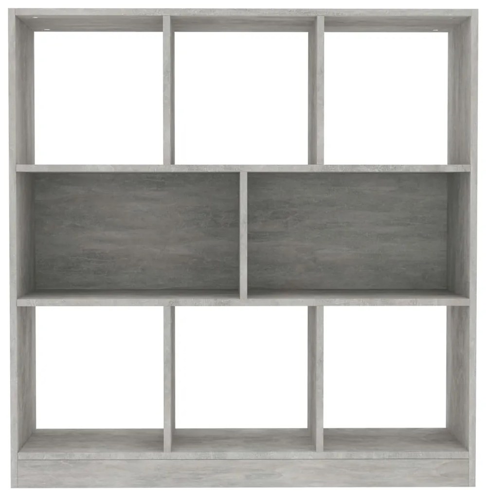 Libreria grigio cemento 97,5x29,5x100 cm in truciolato