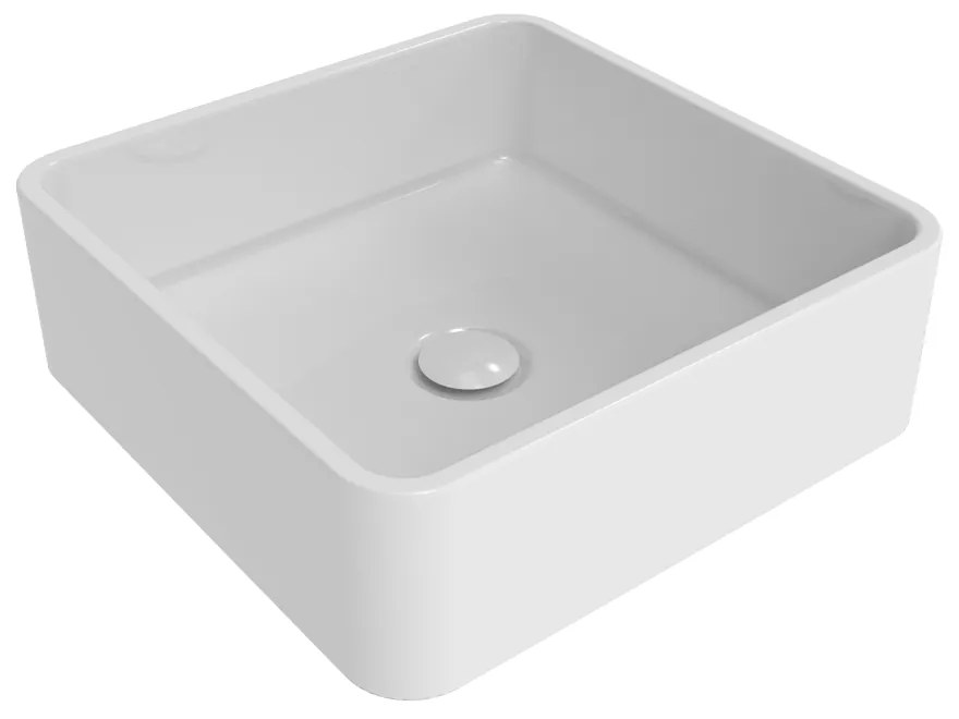 Ceramica flaminia miniwash 40 lavabo quadro appoggio o sospeso in ceramica bianco