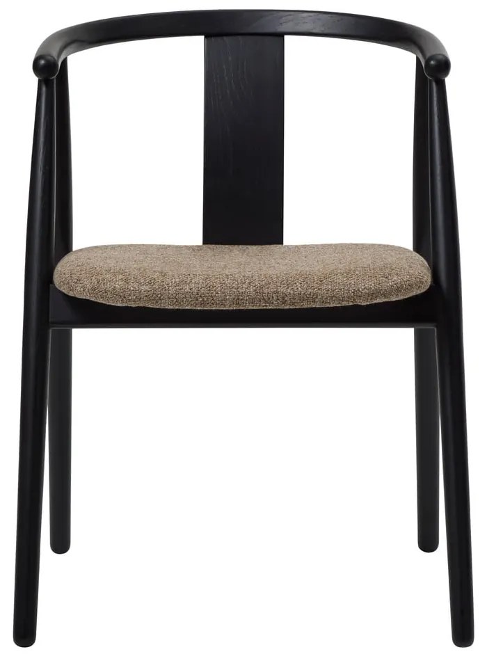 Sedia da pranzo nera e beige Relate - Unique Furniture