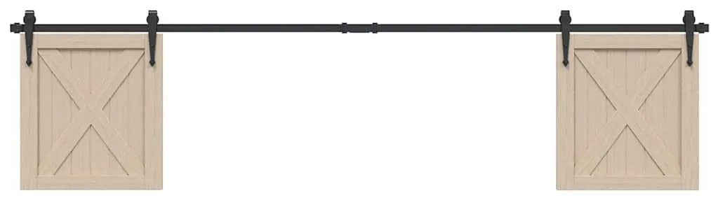 Kit Anta Scorrevole Armadio İn Acciaio Al Carbonio 113 Cm /