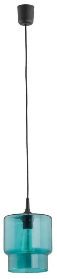 Argon 3271 - Lampadario su corda NEWA 1xE27/15W/230V turchese