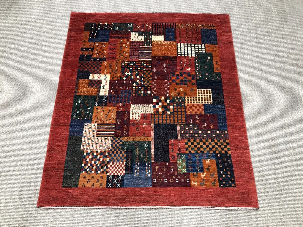 Loribaft Tappeto persiano 140 x 120 (Iran) Annodato A Mano