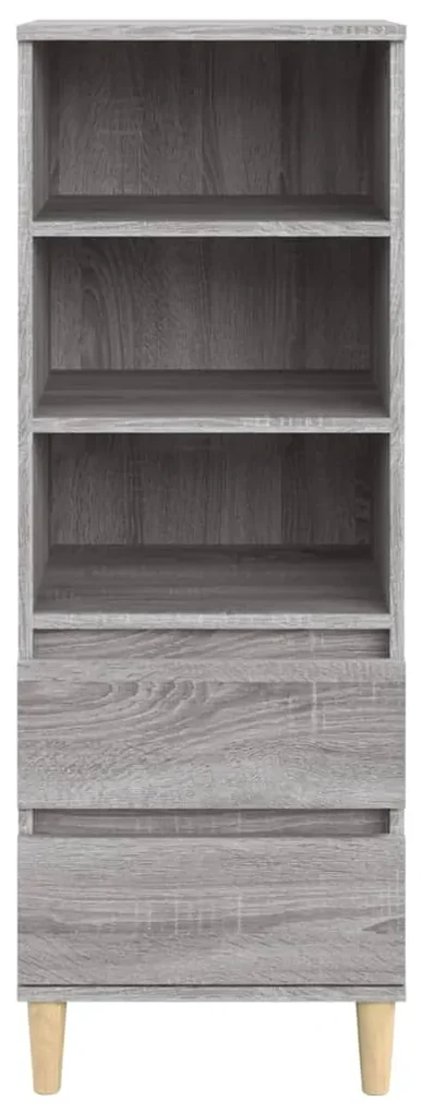 Credenza grigio sonoma 40x36x110 cm in legno multistrato
