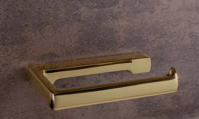 Colombo Lulu B6208 Porta Rotolo wc a muro in ottone oro