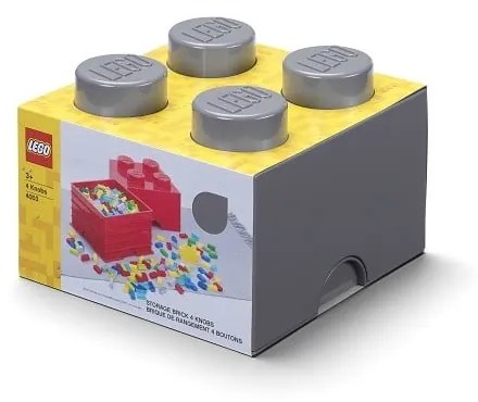 Scatola per bambini grigio scuro Square - LEGO®