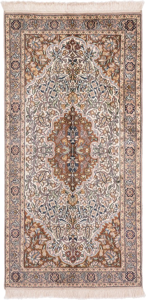Cashmere Silk Tappeto 60 x 120 (Indian) Annodato A Mano