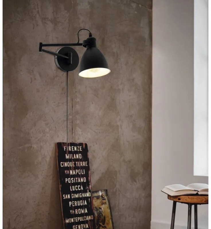 Applique industriale San Peri nero 1X E27 EGLO