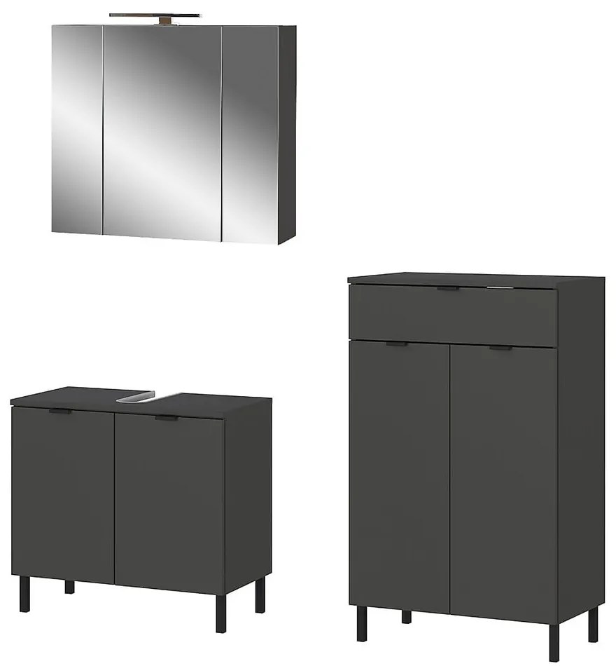 Set mobili da bagno antracite Arcena - Germania