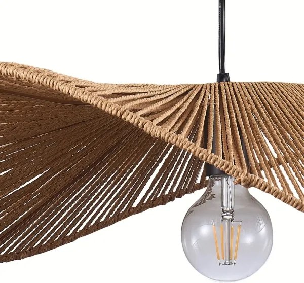 Lampadario a sospensione con filo CAPRI 1xE27/20W/230V diametro 60 cm bambù