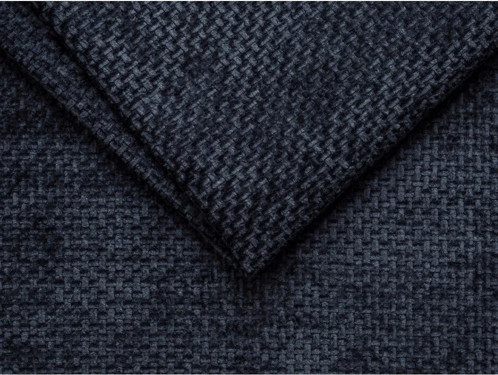 Divano blu scuro con rivestimento in ciniglia 290 cm Lupine – Micadoni