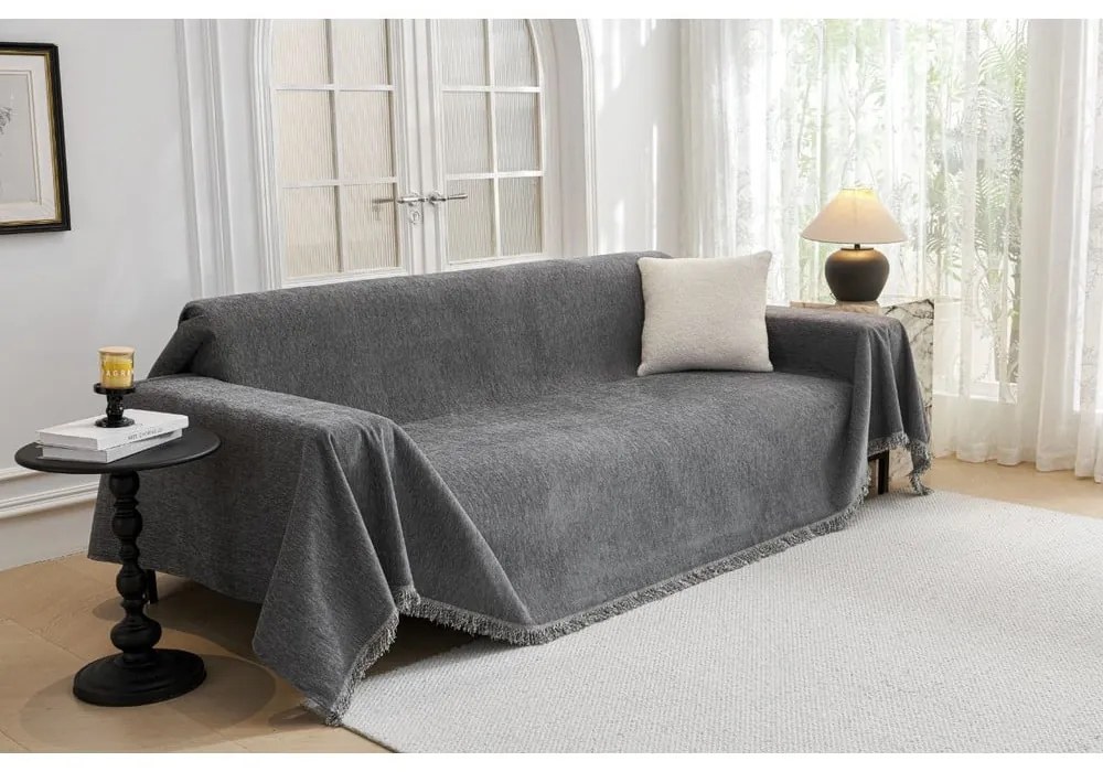 Copridivano grigio scuro per poltrona 70 cm Talo – Filumi