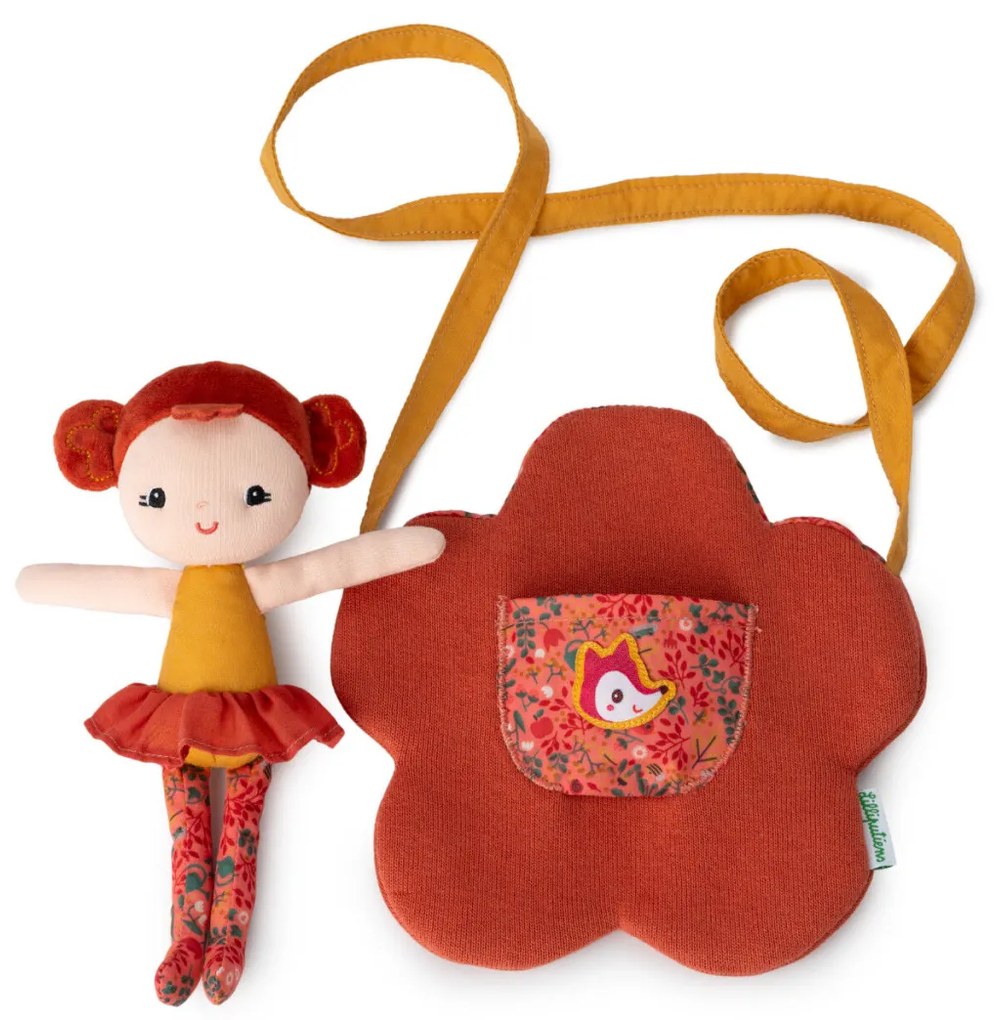 Lilliputiens - Borsetta a forma di fiore con bambola Adele