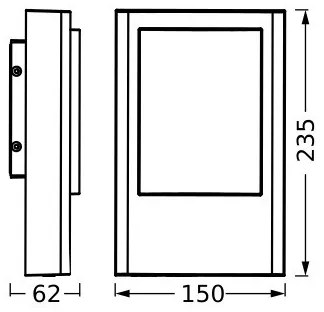 Ledvance - Applique a LED da esterno ENDURA STYLE LED/12,5W/230V IP44
