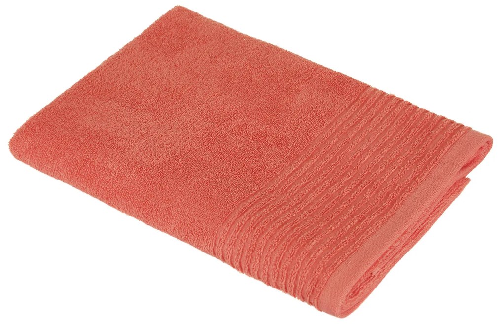 Telo doccia 70x140 cm in cotone corallo Essential