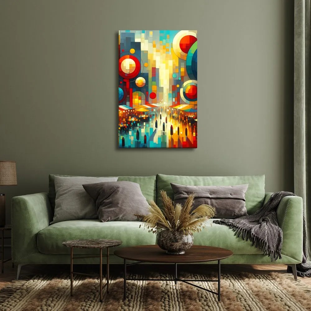 Quadro su tela – Geometria della città