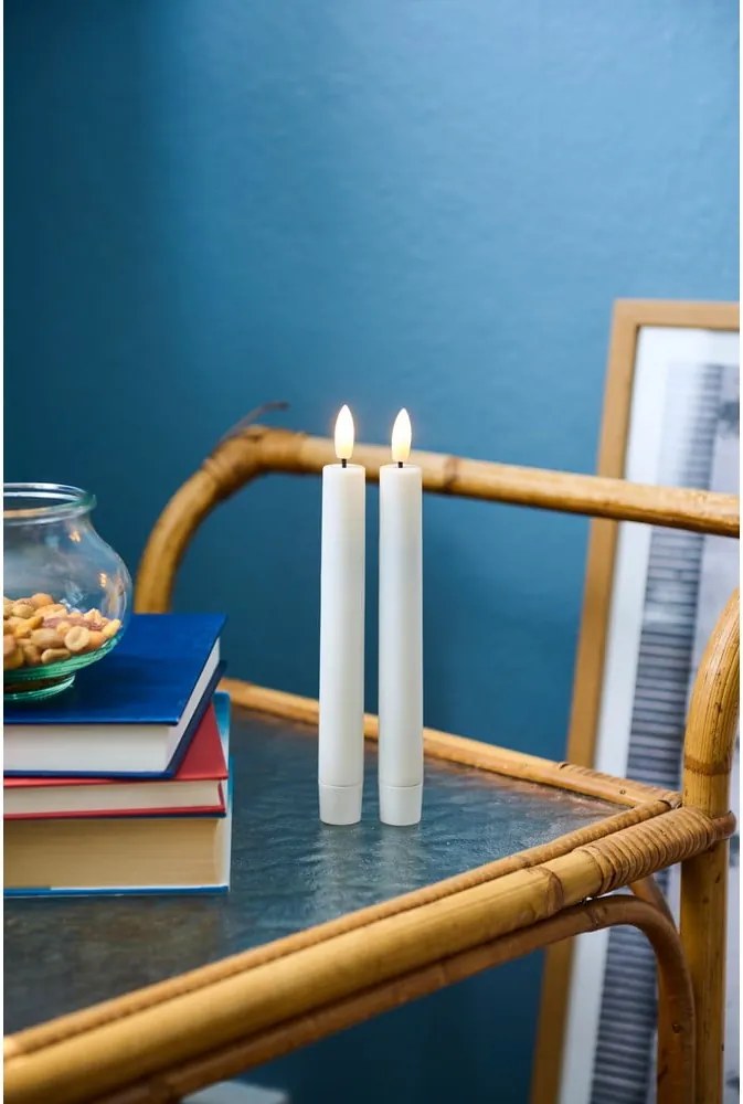 Candele a LED in set 2 pz (altezza totale 20 cm) Sille Tall Rechargeable – Sirius