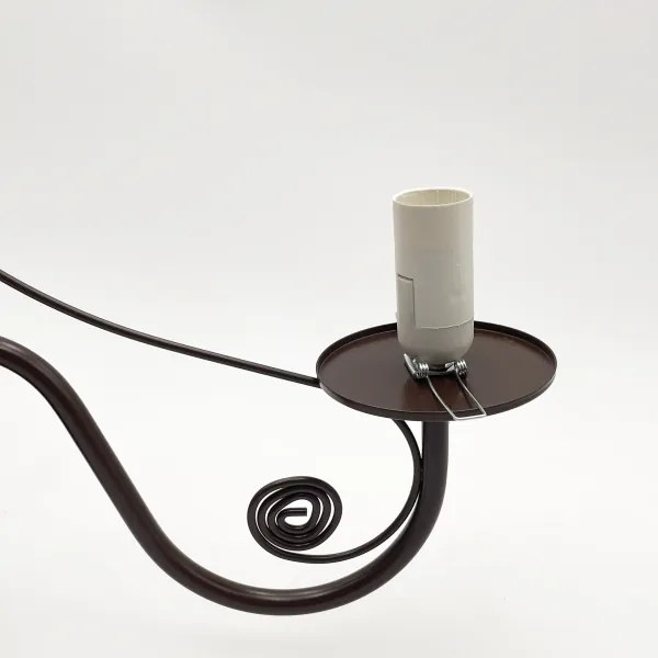 Brilagi - LED Lampadario a sospensione con catena COTTAGE 5xE14/40W/230V marrone