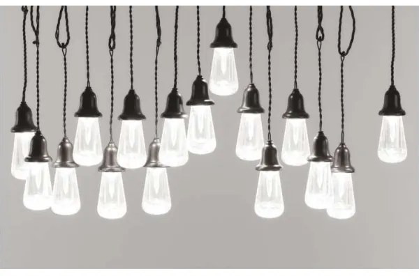 Catena luminosa decorativa LED da esterno 16xLED 8,6 m IP44 bianco freddo